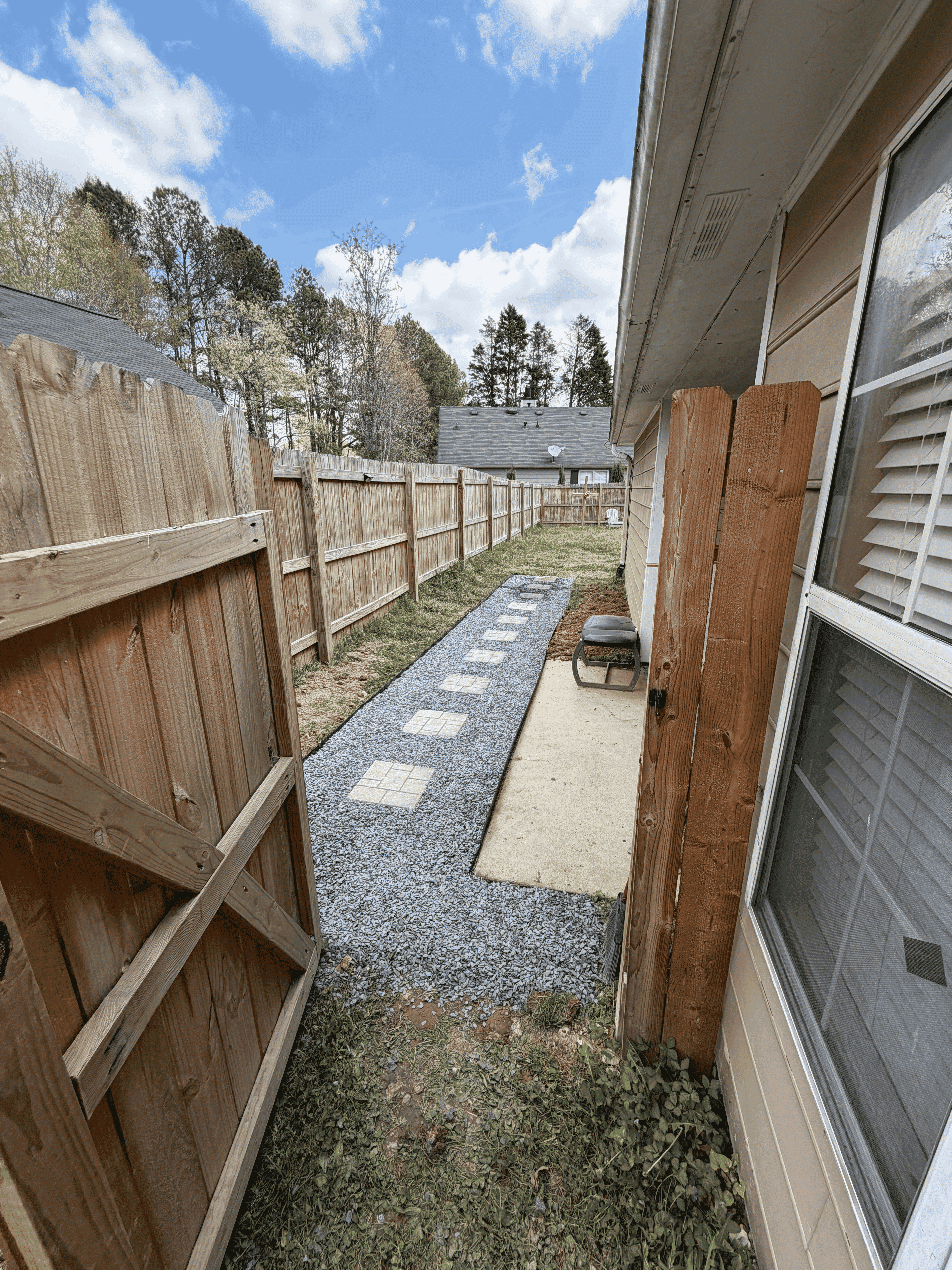 Professional hardscaping and outdoor living installation in North Georgia